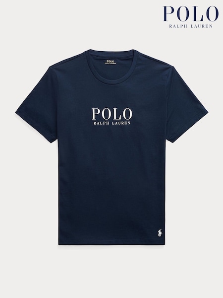 Polo Ralph Lauren Blue Large Logo Crew Neck T-Shirt (H36740) | €100