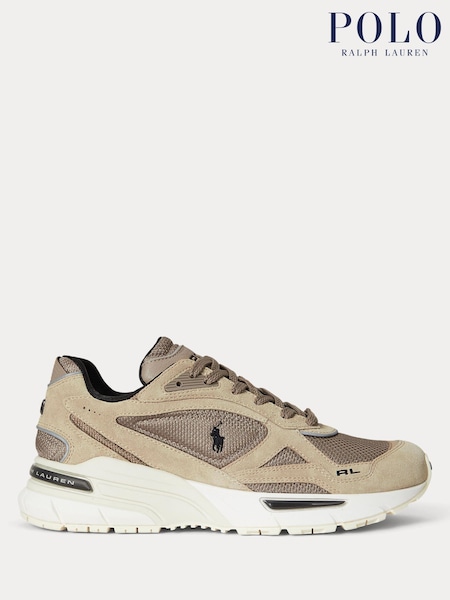 Polo Ralph Lauren Natural Trackster 275 Mix Material Sports Trainers (H36745) | R$ 1.630