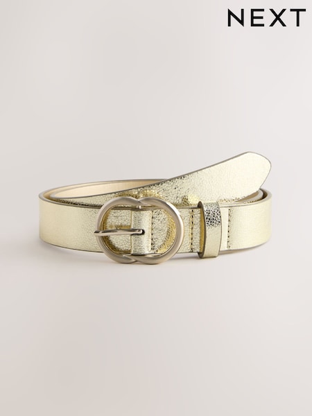 Gold Crackle Regular PU Belt (H37548) | R$ 80