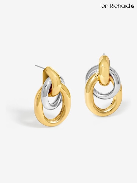 Jon Richard Gold Tone Door Knocker Earrings (H37562) | €25