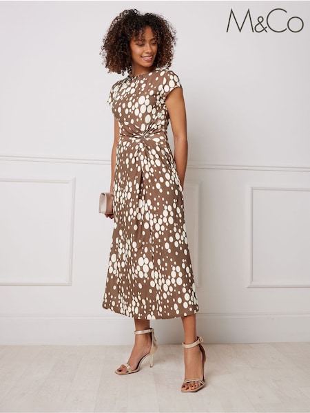 M&Co Brown Midi Dress (H37624) | R$ 465