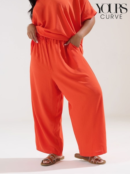 Yours Curve Orange V-Neck Trousers (H37675) | €39