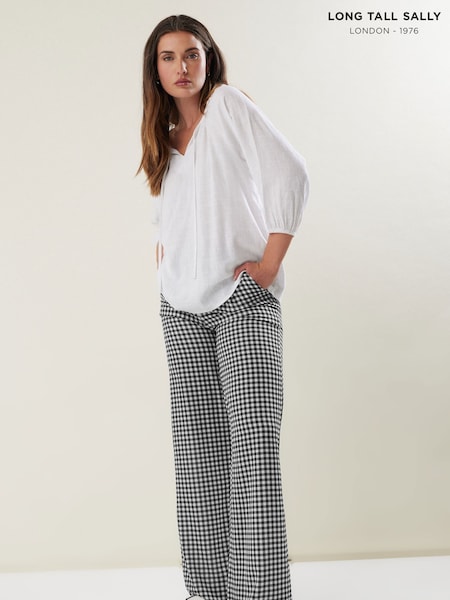 Long Tall Sally Black Wide Leg Trousers (H37688) | €42