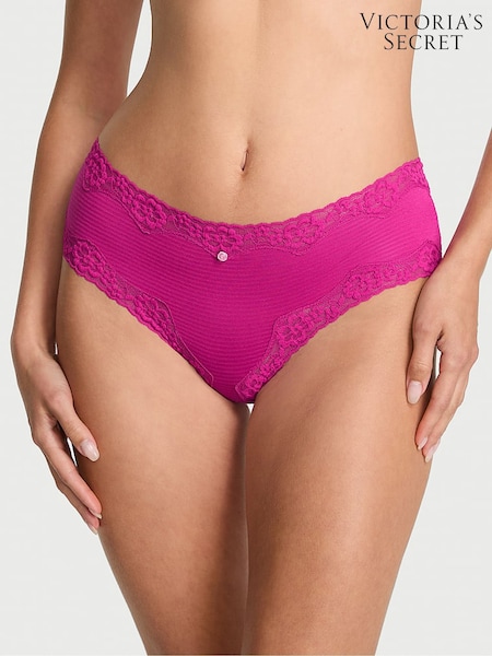 Victoria's Secret Allure Pink Cheeky Lace Waist Knickers (H37793) | €11.50
