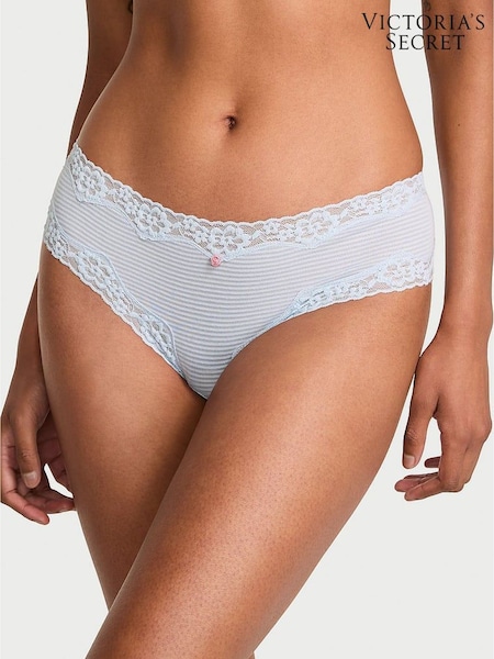 Victoria's Secret Palest Blue Cheeky Lace Waist Knickers (H37808) | €11.50