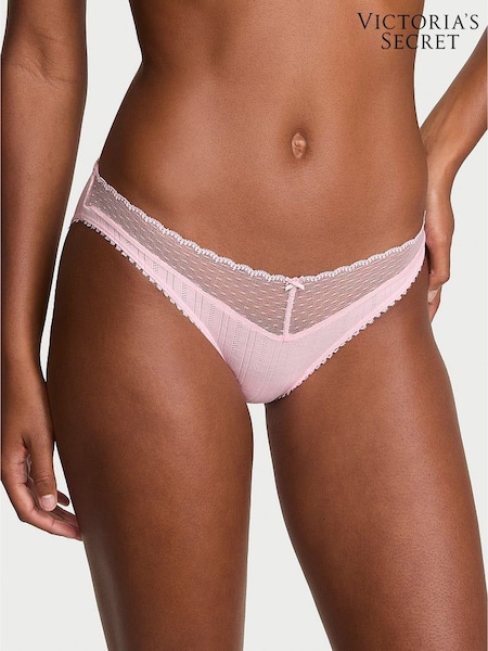 Victoria's Secret Pretty Blossom Pink Bikini Pointelle Knickers (H37812) | €13