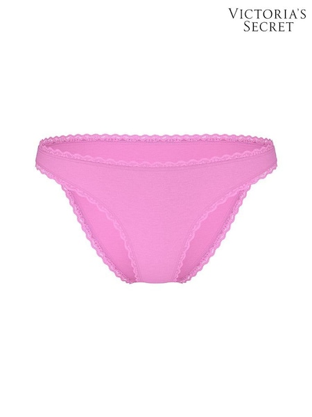 Victoria's Secret Lilac Shimmer Purple Bikini Lace Trim Knickers (H37822) | €13