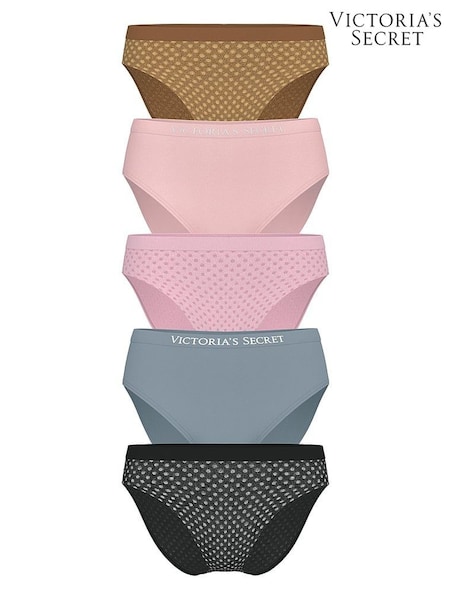 Victoria's Secret Brown/Pink.Blue/Black Brief Knickers 5 Pack (H37841) | €32