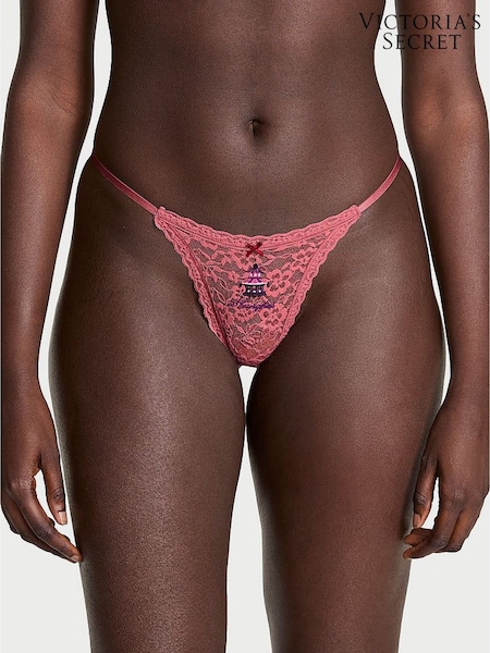 Victoria's Secret Seductive Rose Pink Shanghai Thong Knickers (H37865) | €11.50
