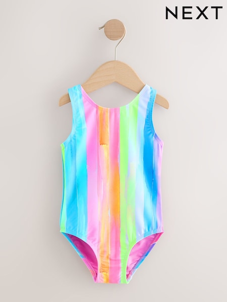 Rainbow Stripe Swimsuit (3mths-10yrs) (H39038) | OMR6 - OMR8