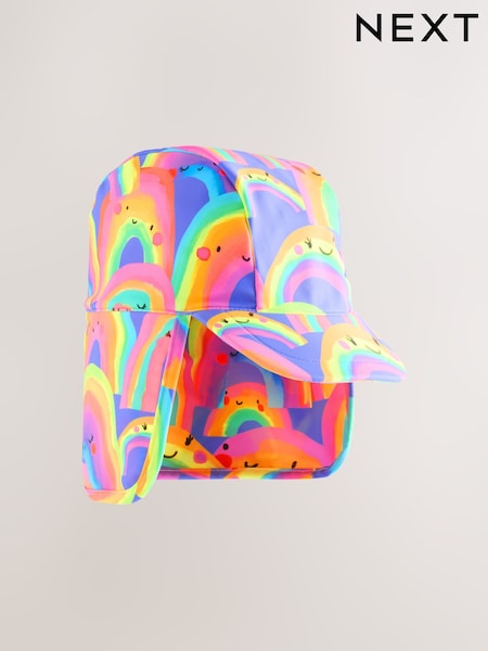 Purple Rainbow Swim Legionnaire Hat (3mths-10yrs) (H39074) | €9 - €12