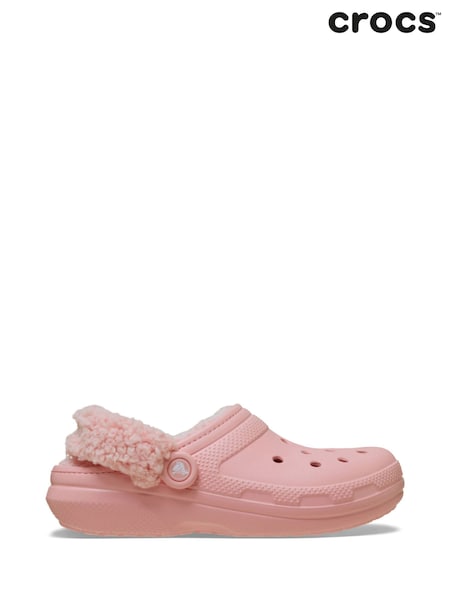 Crocs Pink Classic Fleece Lined Sandals (H39097) | AED349