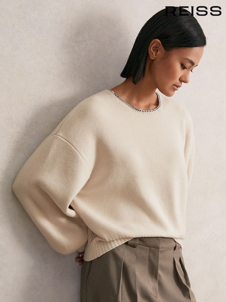 Reiss Cream Nadia Jumper (H39789) | €225