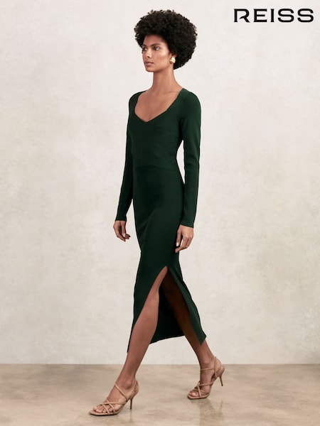 Reiss Green Sophia Dress (H39794) | AED1,224