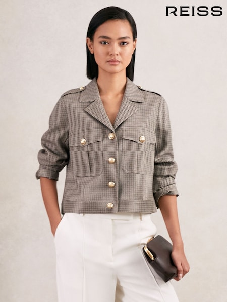 Reiss Neutral Check Jaque Jacket (H39800) | € 317