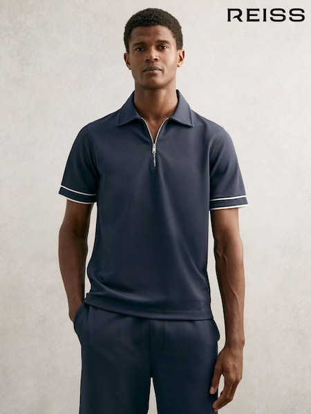 Reiss Airforce Blue Zain Polo Shirt (H39810) | €95