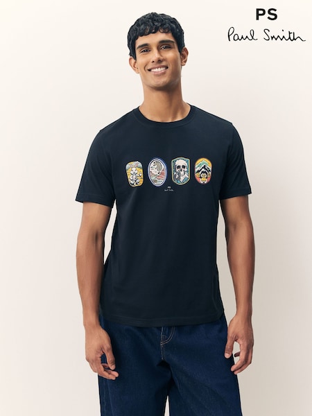 PS Paul Smith Regular Fit Graphic Print T-Shirt (H39852) | €106