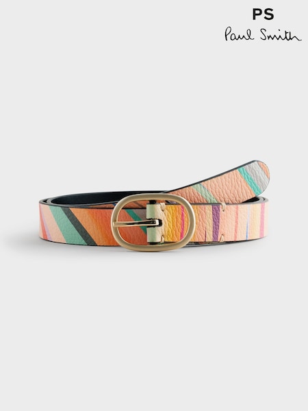 PS Paul Smith Multi Reversible Swirl Leather Belt (H39864) | €217