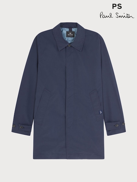 PS Paul Smith Blue Regular Fit Logo Parka Jacket (H39869) | €428