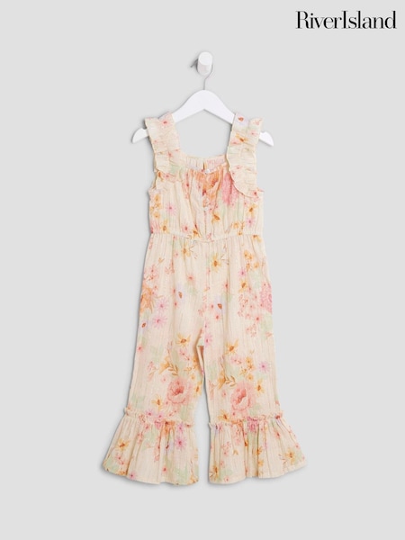River Island Cream Girls Beach Jumpsuit (H40466) | €35
