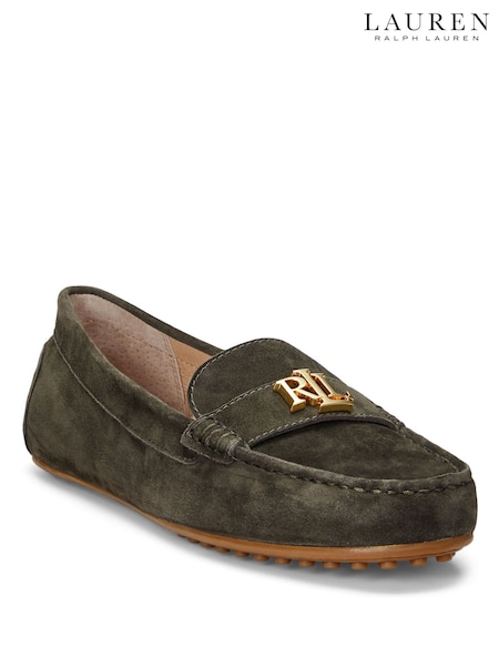 Verde - Lauren Ralph Lauren Soft Nappa Suede Loafers (H40721) | R$ 1.375