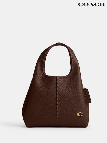 COACH Maple Polished Pebble Leather Lana Shoulder Bag 23 (H40830) | €504