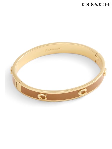 COACH Signature C Enamel Bangle Bracelet (H41191) | ‏478‏₪
