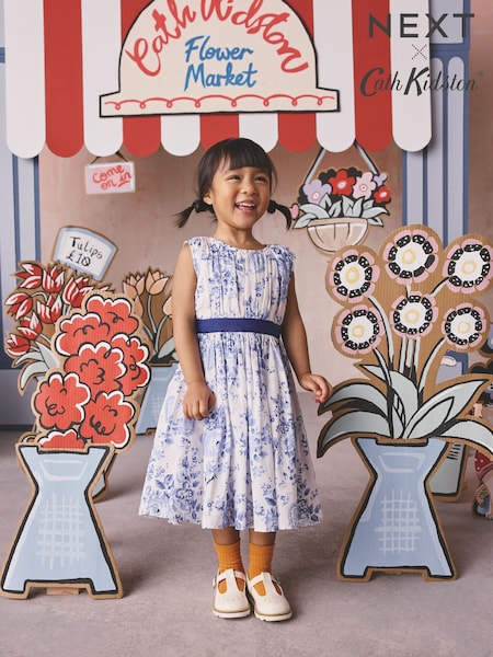 Cath Kidston Blue Floral Sleeveless Prom Dress (3mths-8yrs) (H41314) | $69 - $83