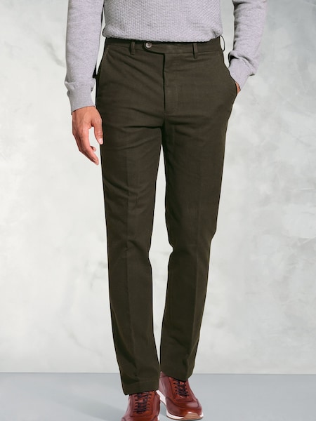 Brook Taverner Green Moleskin Trousers (H41323) | €99