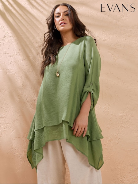 Evans Green Double Layer Tunic (H41368) | €45