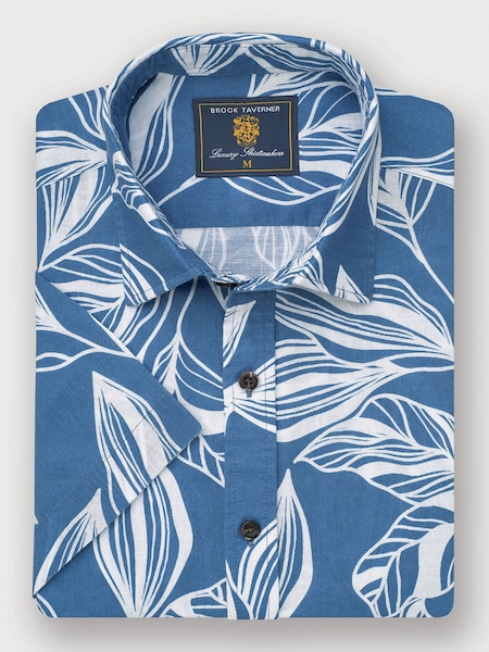 Brook Taverner Blue Oversize Shirt (H41427) | R$ 495