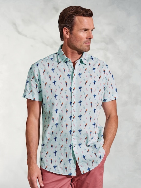 Brook Taverner Parrot EOE Print 100% Cotton Shirt (H41431) | 71 €