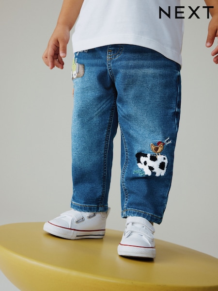 Dark Blue Character Farm - Loose Pull On Jeans (3mths-7yrs) (H41435) | 23 € - 26 €