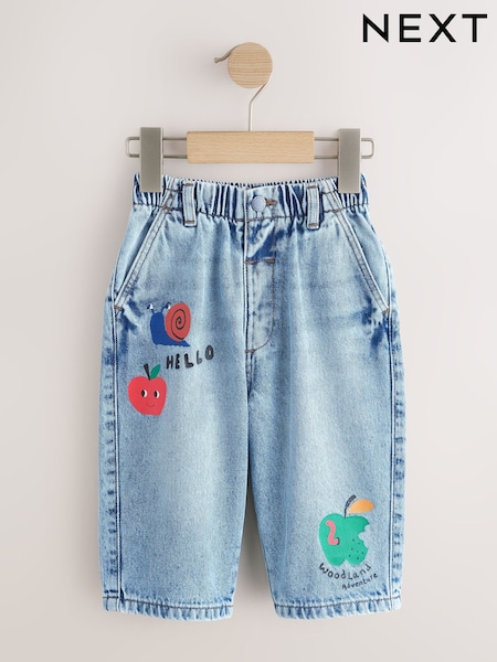 دنيم أزرق متوسط - Wide Leg Jeans (3mths-7yrs) (H41449) | ‏81 د.إ.‏ - ‏ 97‏ د.إ.