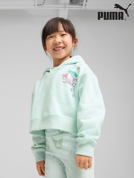Puma Blue X Hello Kitty And Friends Relaxed Graphic Fleece Kids Hoodie (H41493) | €60