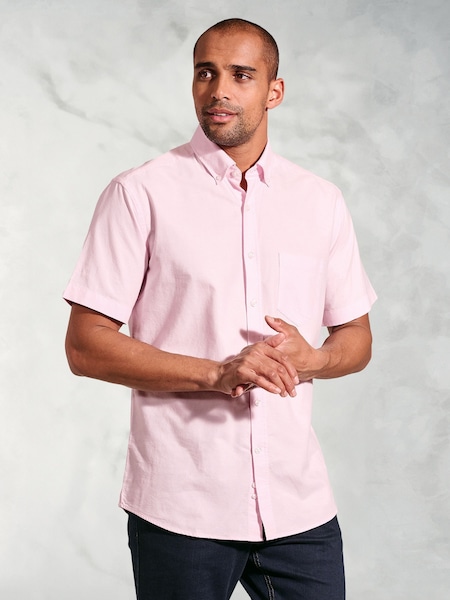 Brook Taverner Pink 100% Cotton Oxford Shirt (H41583) | €72
