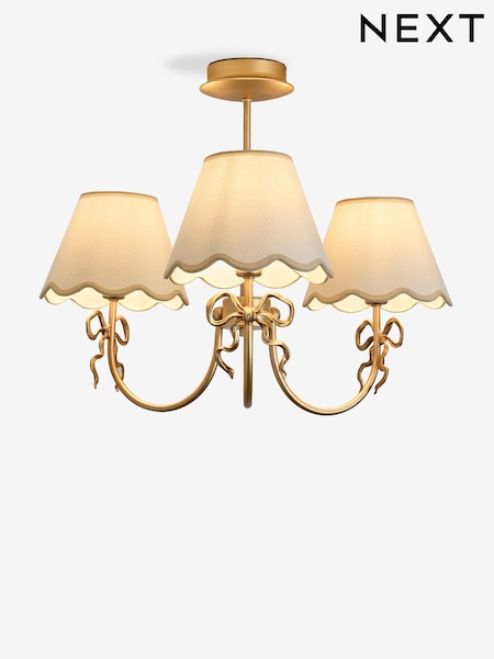 Brass Bow Chandelier Ceiling Light (H41677) | €153