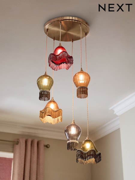 Multi Wroxton 6 Light Pendant Ceiling Light (H41678) | €245