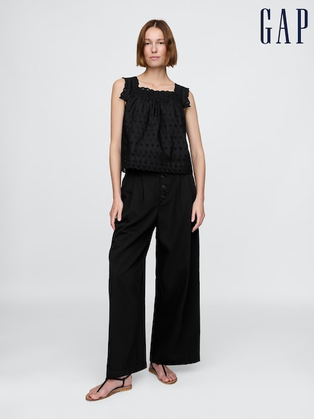 Gap Black High Waisted Pleated Trousers (H41690) | €92