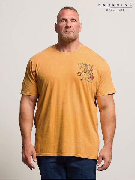 BadRhino Big & Tall 100% Cotton Acid Wash Katori T-Shirt (H41693) | 34 €