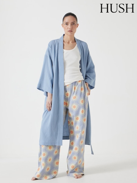 Hush Blue Waffle 100% Cotton Robe (H41753) | R$ 790