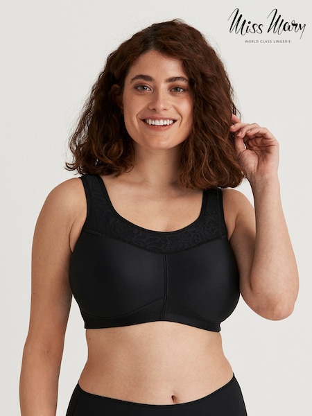 Miss Mary of Sweden Black Exhale Comfort Underwired Sports Bra (H41806) | €67