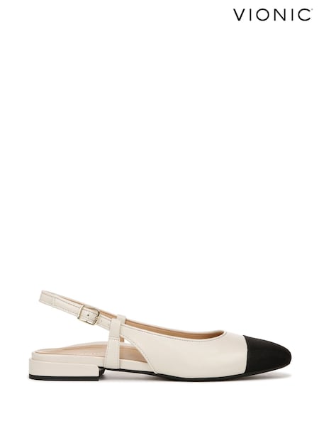 Vionic Cream Petaluma Slingback Shoes (H41905) | €179
