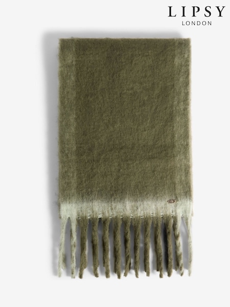 Lipsy Olive Green Cosy Brushed Scarf (H42039) | €25