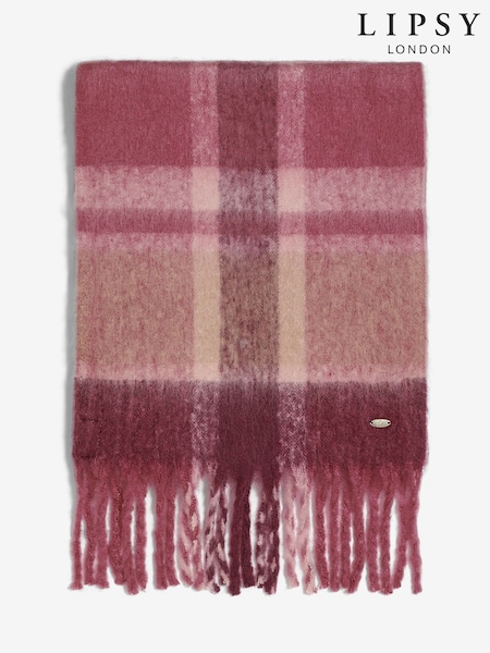 Cheque rosa - Lipsy Cosy Brushed Scarf (H42047) | R$ 215