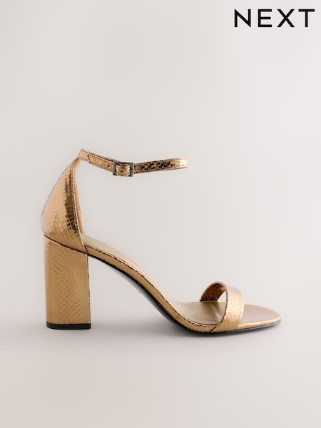 برونز - Forever Comfort Block Heel Sandals (H42207) | ‏143 د.إ.‏