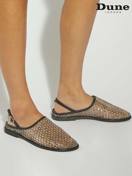 Dune London Goss Mesh Slingback Flat Shoes (H42266) | 112 €
