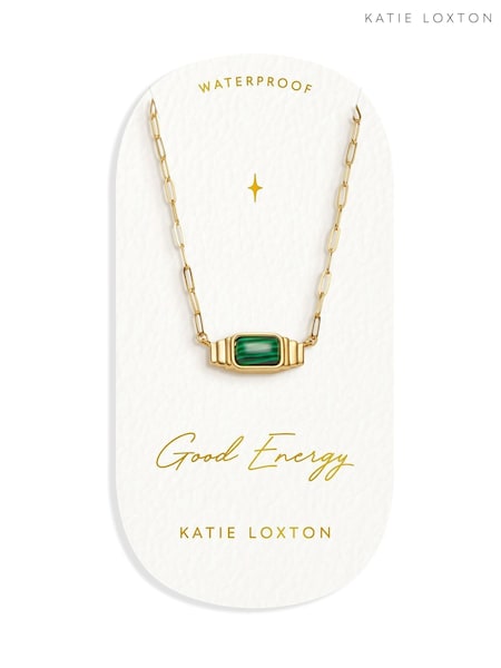 Katie Loxton Gold Tone Waterproof Good Energy Necklace (H42555) | €32