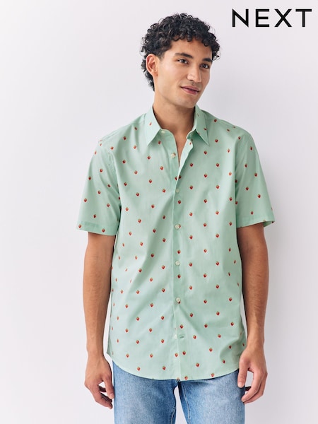 Morango green - Short Sleeve Shirt (H42576) | R$ 335