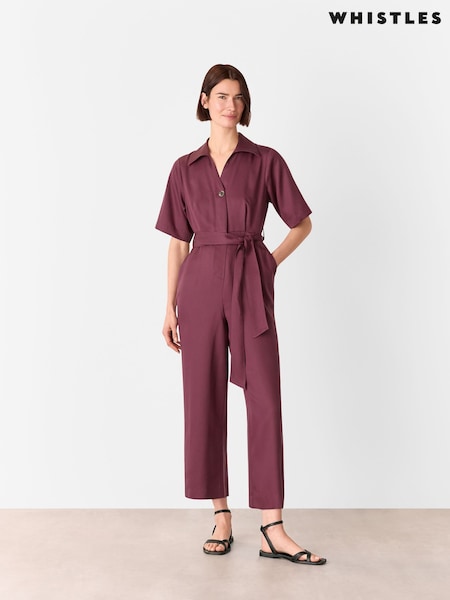 Roxa - Whistles Button Front Jumpsuit (H42741) | R$ 1.375